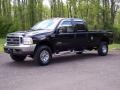 Black 2002 Ford F350 Super Duty Lariat Crew Cab 4x4