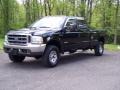 2002 Black Ford F350 Super Duty Lariat Crew Cab 4x4  photo #2