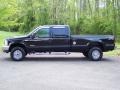 2002 Black Ford F350 Super Duty Lariat Crew Cab 4x4  photo #4