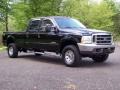 2002 Black Ford F350 Super Duty Lariat Crew Cab 4x4  photo #10