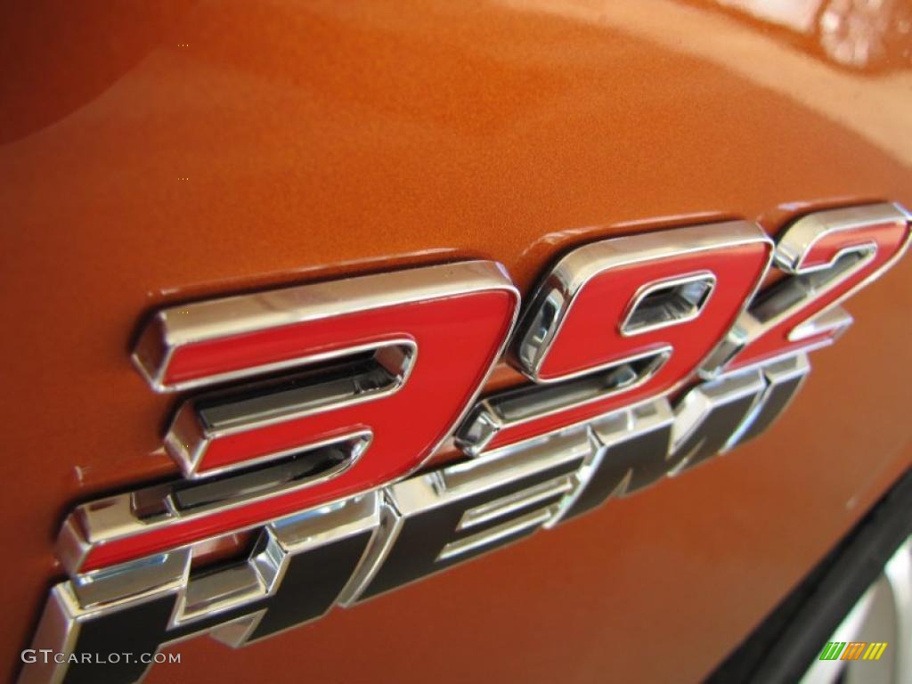 2011 Challenger SRT8 392 - Toxic Orange Pearl / Dark Slate Gray photo #4