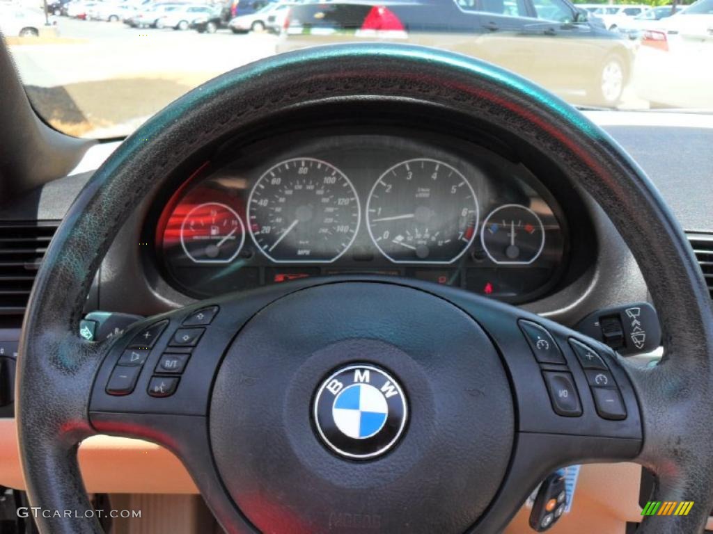 2004 3 Series 330i Convertible - Jet Black / Sand photo #13