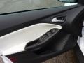 Arctic White Leather 2012 Ford Focus SEL 5-Door Door Panel