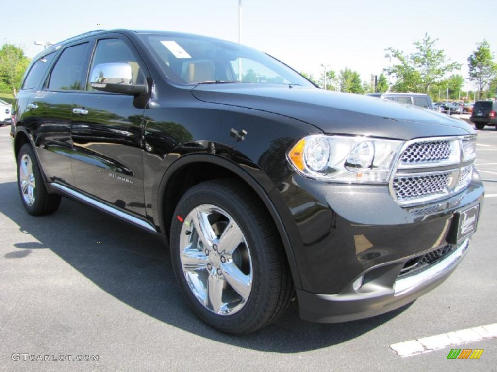 Brilliant Black Crystal Pearl 2011 Dodge Durango Citadel Exterior Photo #49065617