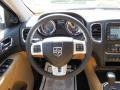 Black/Tan 2011 Dodge Durango Citadel Steering Wheel