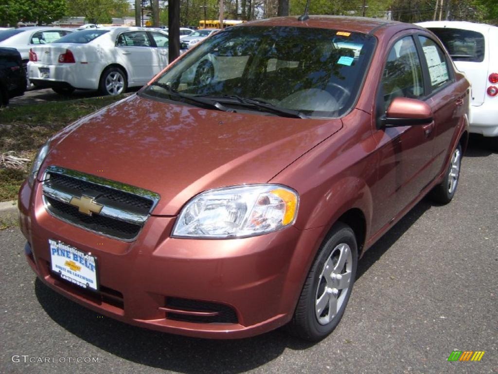 2011 Aveo LT Sedan - Copper Canyon / Charcoal photo #1