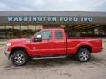 Vermillion Red 2011 Ford F250 Super Duty Lariat SuperCab 4x4