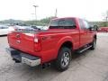 Vermillion Red 2011 Ford F250 Super Duty Lariat SuperCab 4x4 Exterior