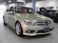 2010 Pearl Beige Metallic Mercedes-Benz C 300 Sport 4Matic  photo #3