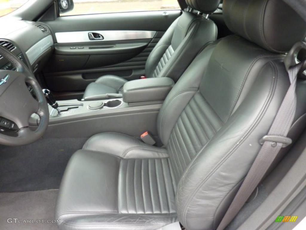 Midnight Black Interior 2002 Ford Thunderbird Premium Roadster Photo #49070972
