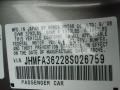 Galaxy Gray Metallic - Civic Hybrid Sedan Photo No. 23