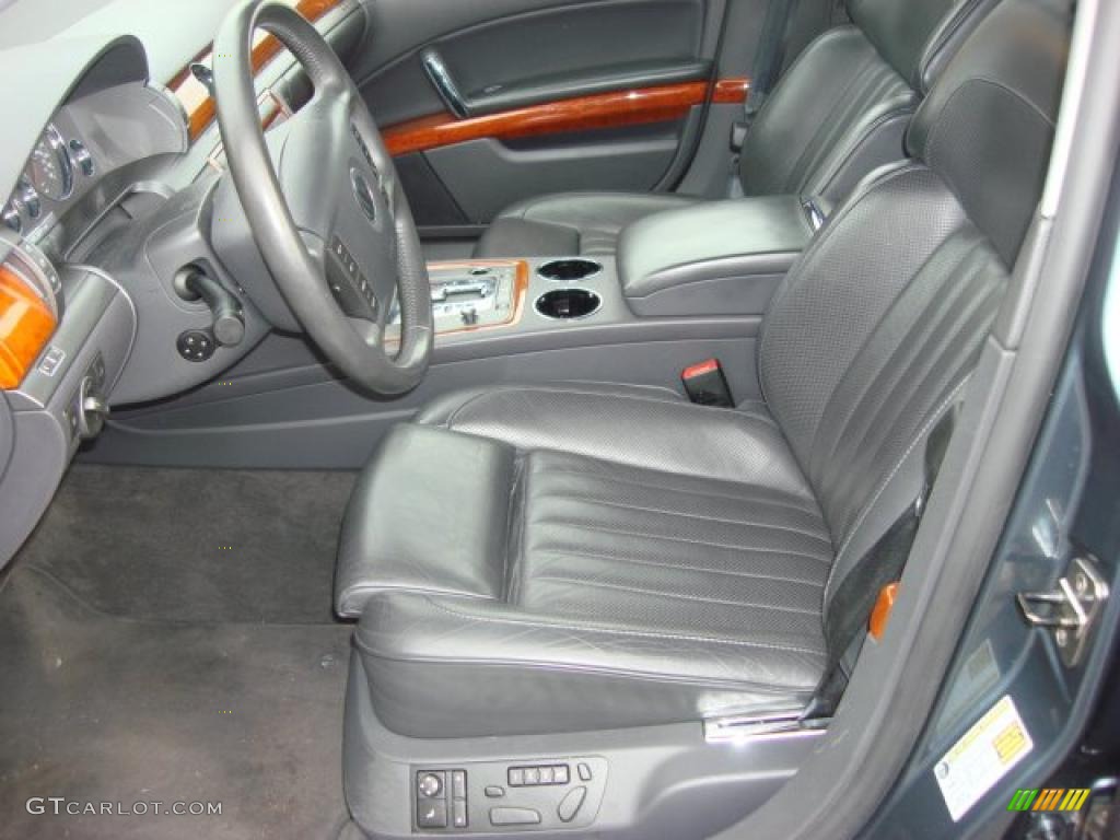 Anthracite Interior 2004 Volkswagen Phaeton V8 4Motion Sedan Photo #49072340