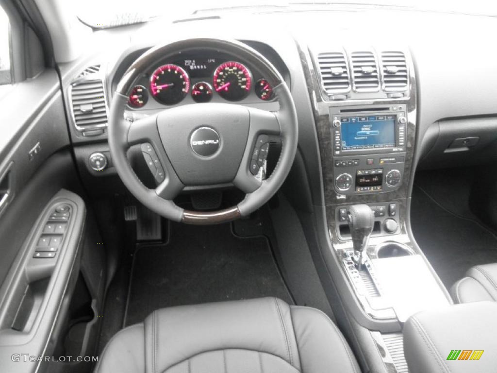 2011 GMC Acadia Denali AWD Ebony Dashboard Photo #49072760