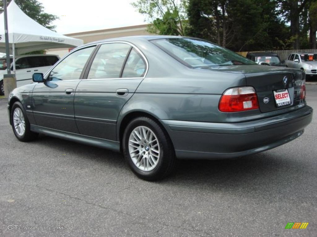 2003 5 Series 530i Sedan - Slate Green Metallic / Grey photo #4