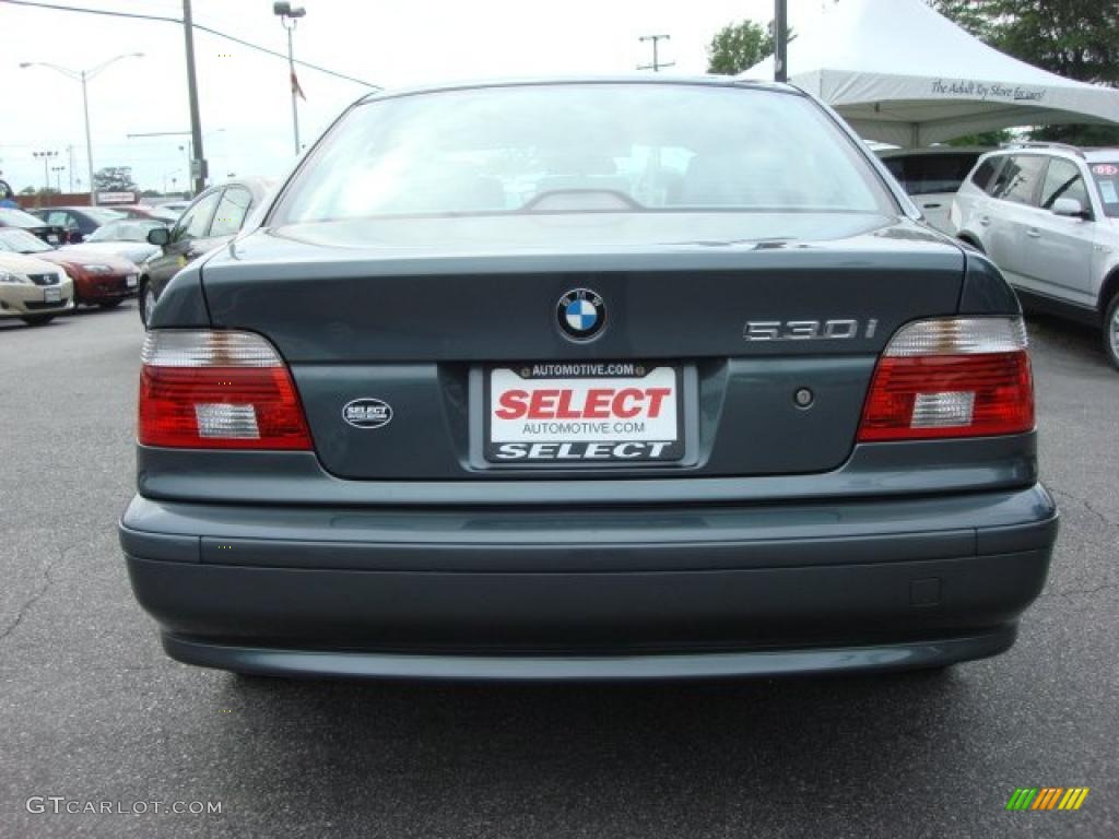 2003 5 Series 530i Sedan - Slate Green Metallic / Grey photo #5