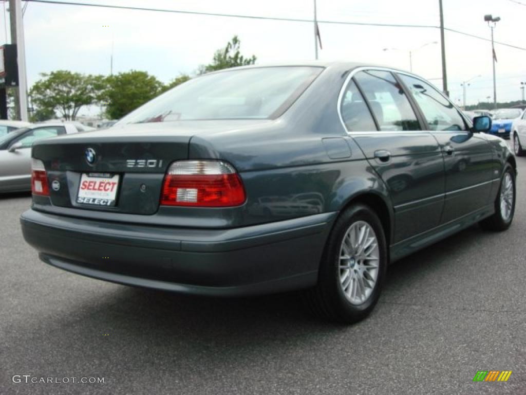 2003 5 Series 530i Sedan - Slate Green Metallic / Grey photo #6