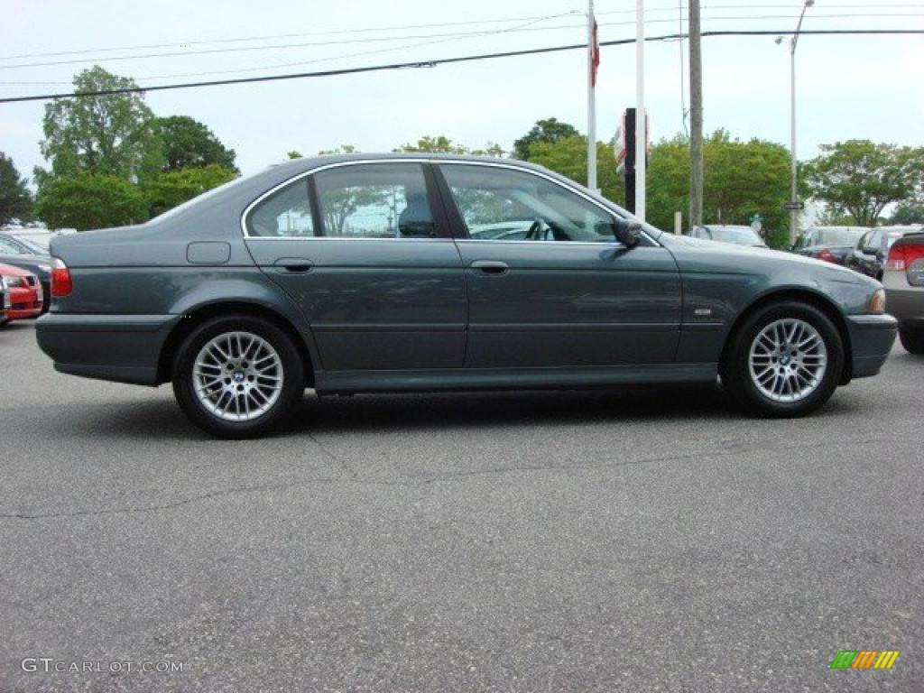 2003 5 Series 530i Sedan - Slate Green Metallic / Grey photo #7