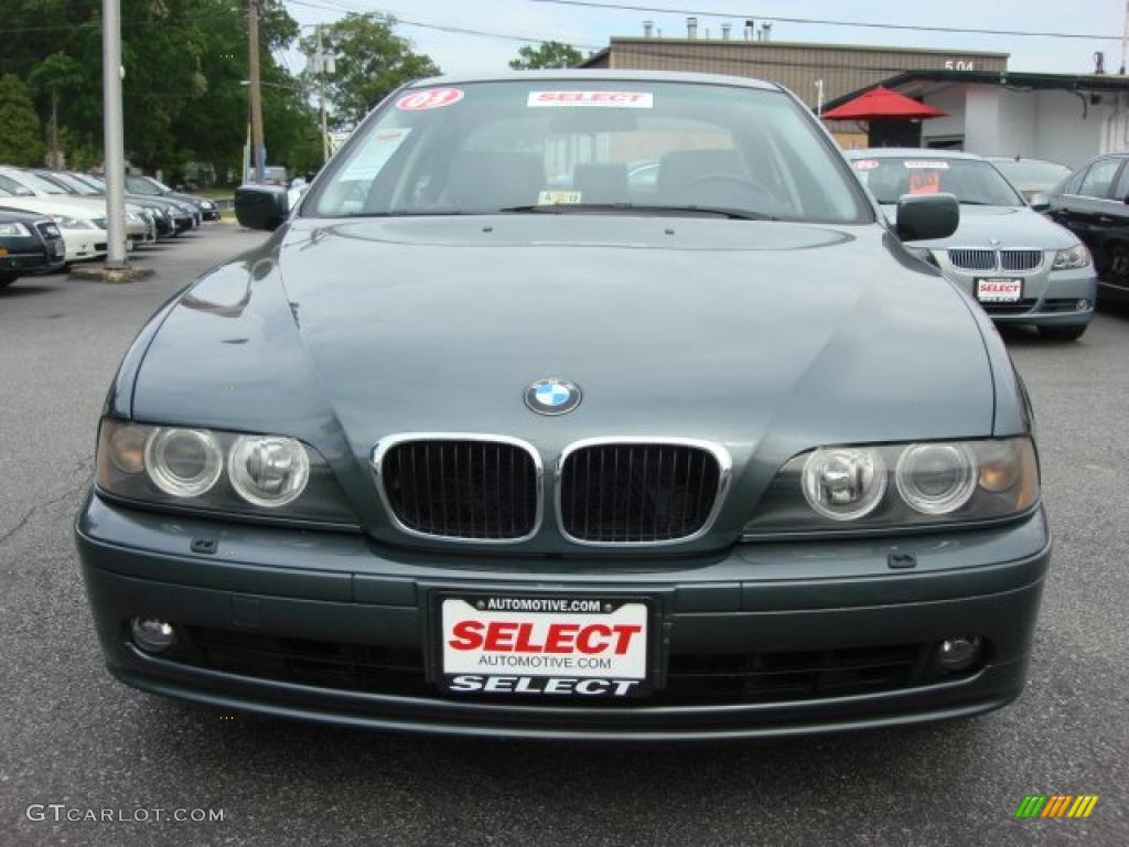 2003 5 Series 530i Sedan - Slate Green Metallic / Grey photo #9