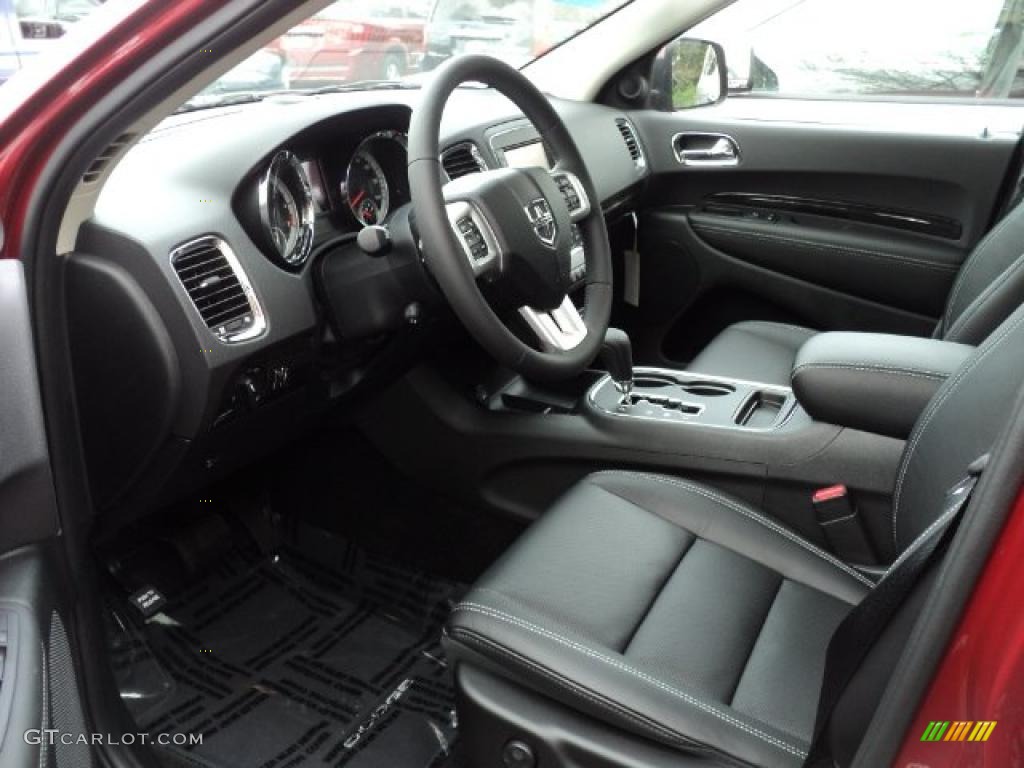 Black Interior 2011 Dodge Durango Citadel 4x4 Photo #49073420