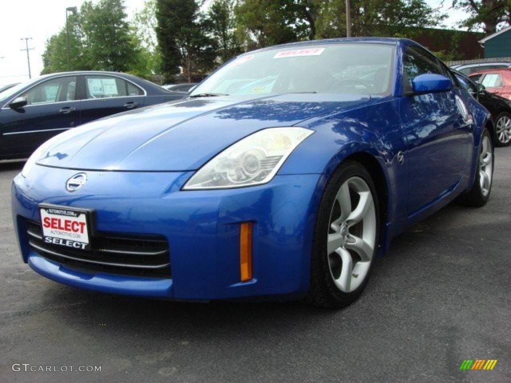 2006 350Z Coupe - Daytona Blue Metallic / Carbon Black photo #1