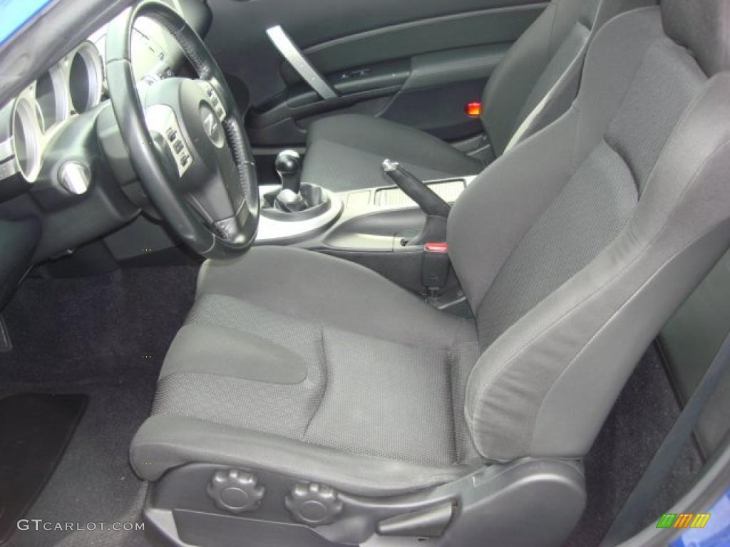 Carbon Black Interior 2006 Nissan 350Z Coupe Photo #49073732