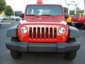 2009 Flame Red Jeep Wrangler Unlimited X  photo #6