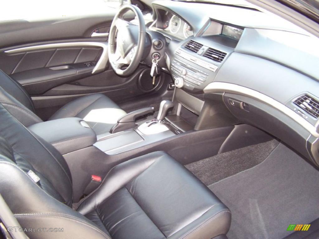 Black Interior 2011 Honda Accord EX-L Coupe Photo #49075424