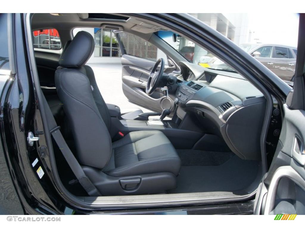 Black Interior 2010 Honda Accord EX-L V6 Coupe Photo #49075442