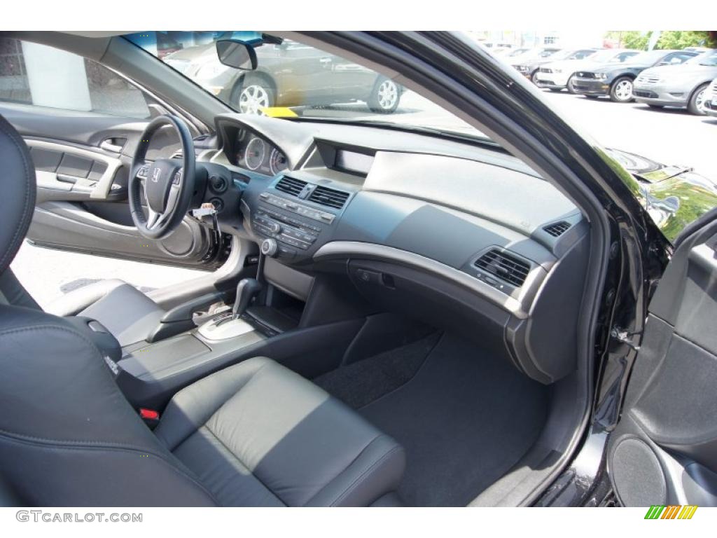 2010 Honda Accord EX-L V6 Coupe Black Dashboard Photo #49075457