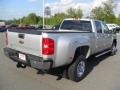 Sheer Silver Metallic 2011 Chevrolet Silverado 3500HD LTZ Crew Cab 4x4 Dually Exterior