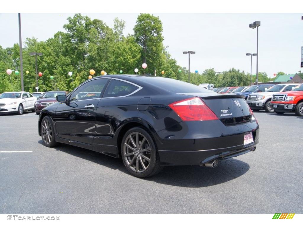 Crystal Black Pearl 2010 Honda Accord EX-L V6 Coupe Exterior Photo #49075826