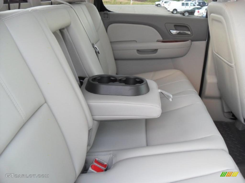 Light Titanium/Dark Titanium Interior 2011 Chevrolet Silverado 3500HD LTZ Crew Cab 4x4 Dually Photo #49075889