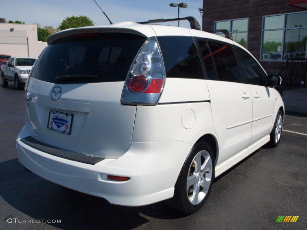 2007 MAZDA5 Sport - Whitewater Pearl Mica / Black photo #3