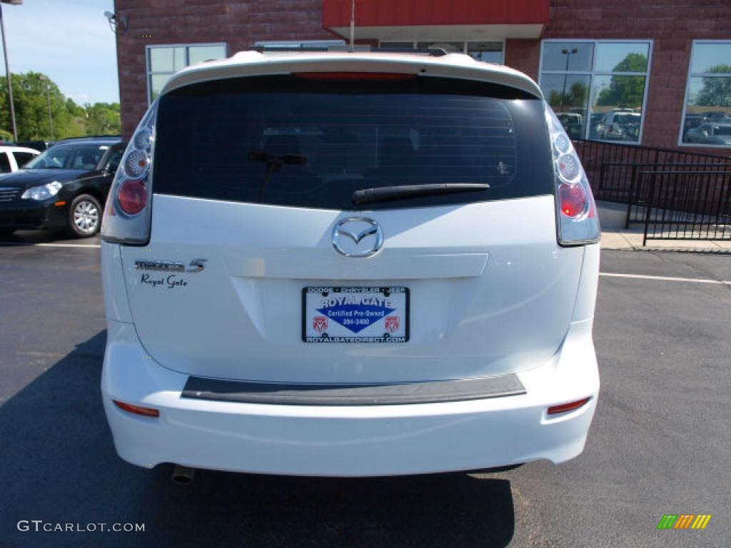 2007 MAZDA5 Sport - Whitewater Pearl Mica / Black photo #6