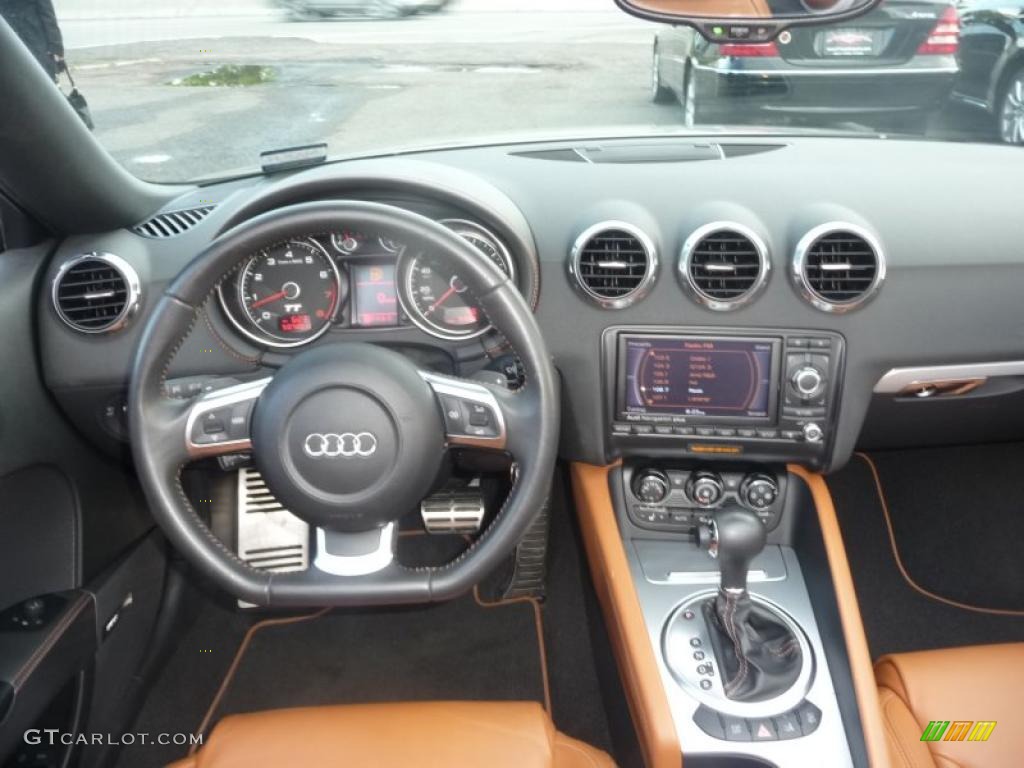 2008 Audi TT 3.2 quattro Roadster Madras Brown Dashboard Photo #49076684