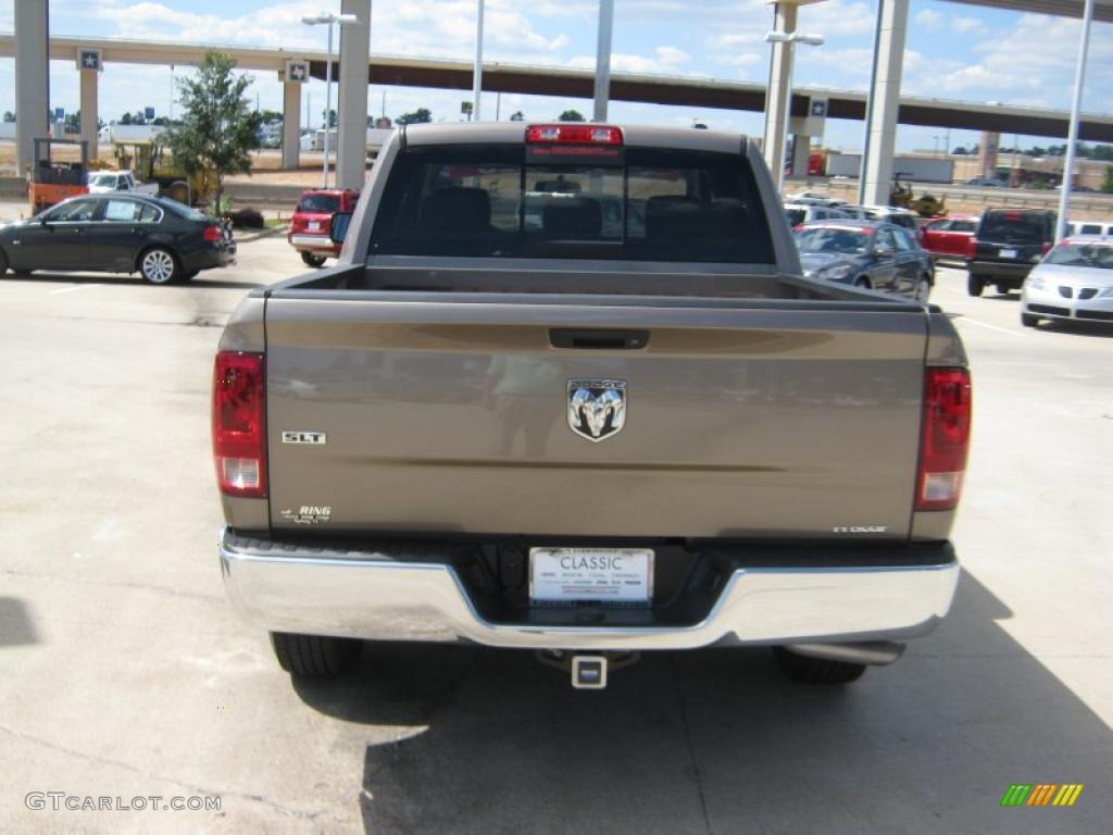 2010 Ram 1500 SLT Crew Cab - Austin Tan Pearl / Light Pebble Beige/Bark Brown photo #4