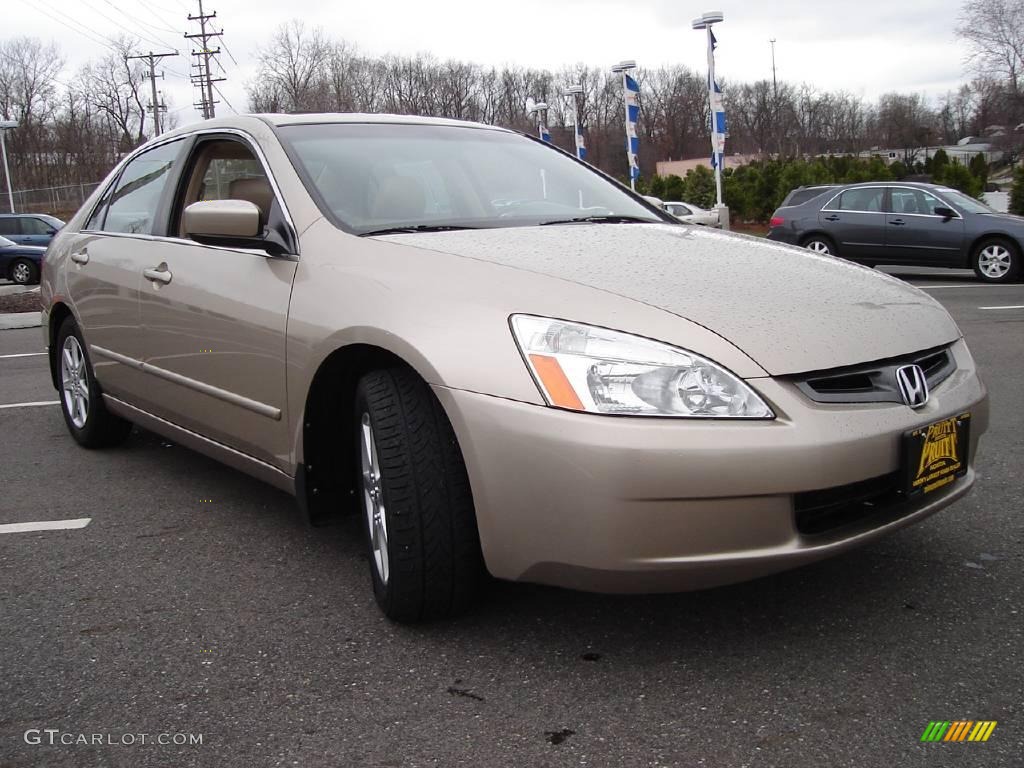 2003 Accord EX V6 Sedan - Desert Mist Metallic / Ivory photo #7