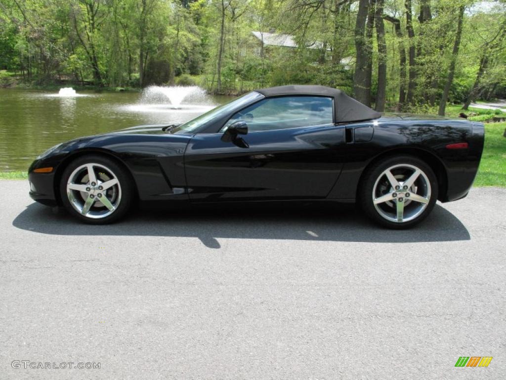 Black 2005 Chevrolet Corvette Convertible Exterior Photo #49078292