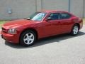 2007 Inferno Red Crystal Pearl Dodge Charger   photo #2