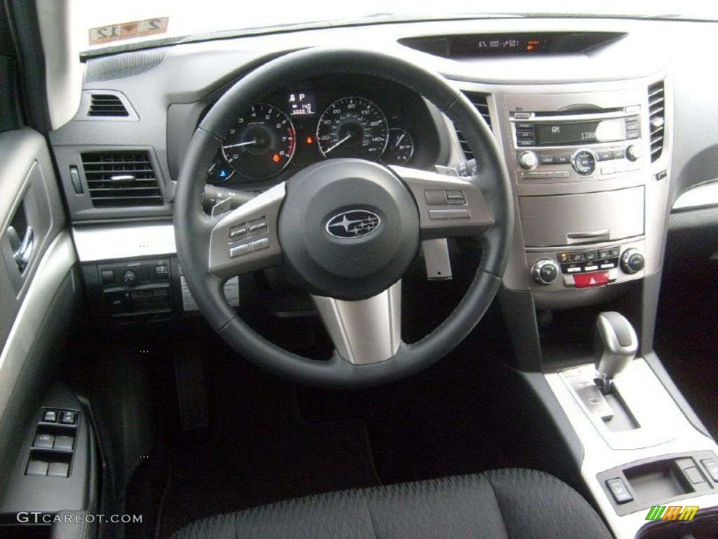 2011 Outback 2.5i Premium Wagon - Sky Blue Metallic / Off Black photo #6