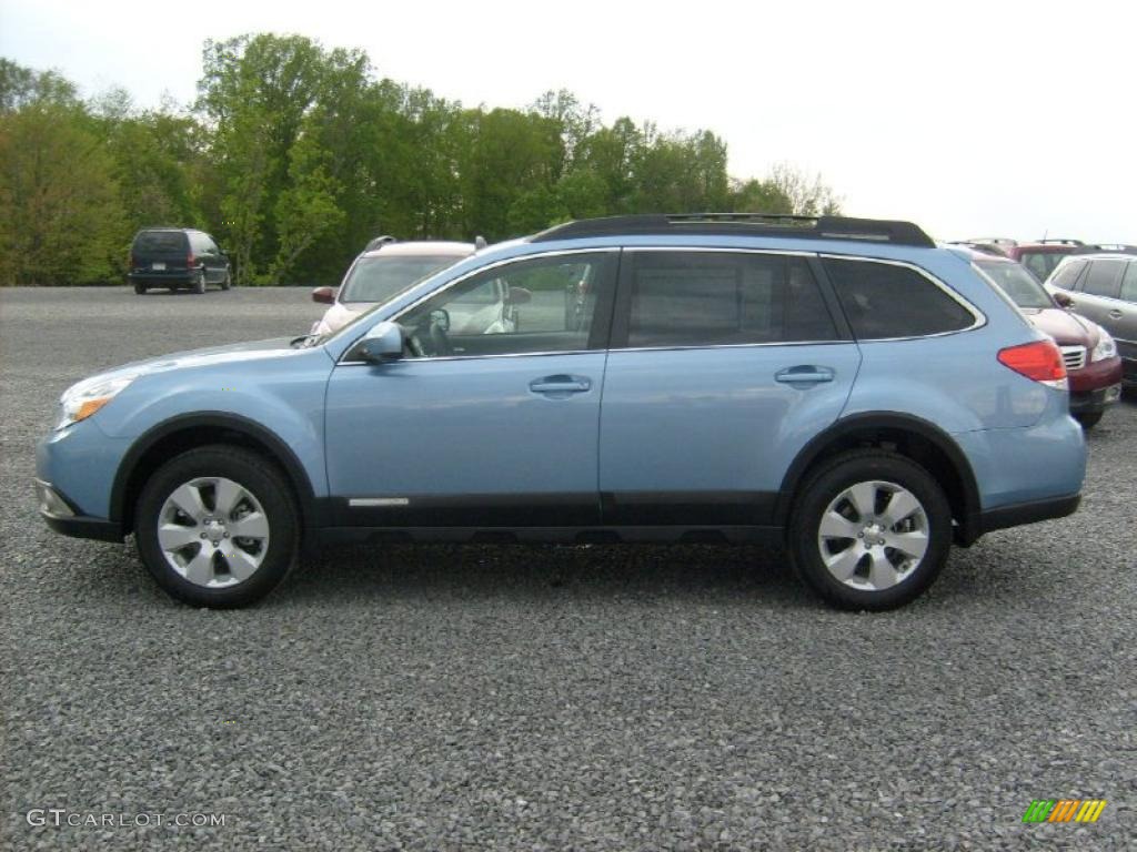2011 Outback 2.5i Premium Wagon - Sky Blue Metallic / Off Black photo #8