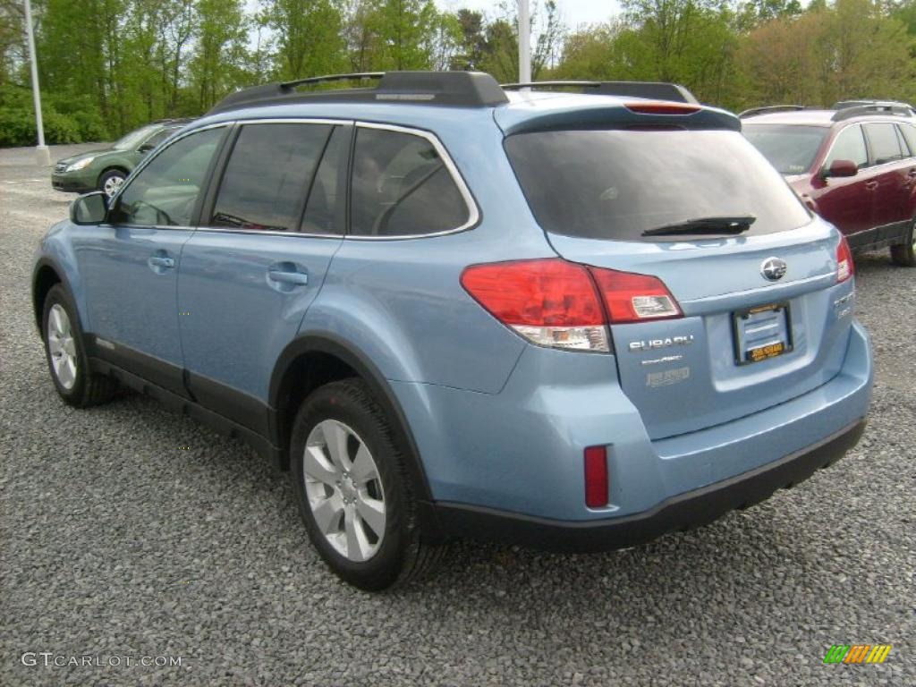 2011 Outback 2.5i Premium Wagon - Sky Blue Metallic / Off Black photo #9