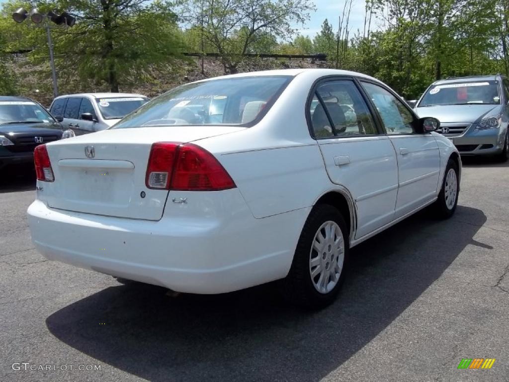 2004 Civic LX Sedan - Taffeta White / Ivory Beige photo #8
