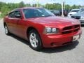 2007 Inferno Red Crystal Pearl Dodge Charger   photo #7