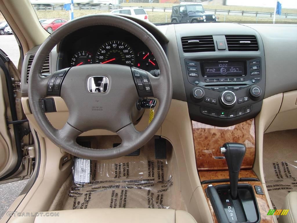 2003 Accord EX V6 Sedan - Desert Mist Metallic / Ivory photo #16