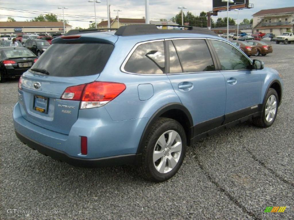 2011 Outback 2.5i Premium Wagon - Sky Blue Metallic / Off Black photo #11