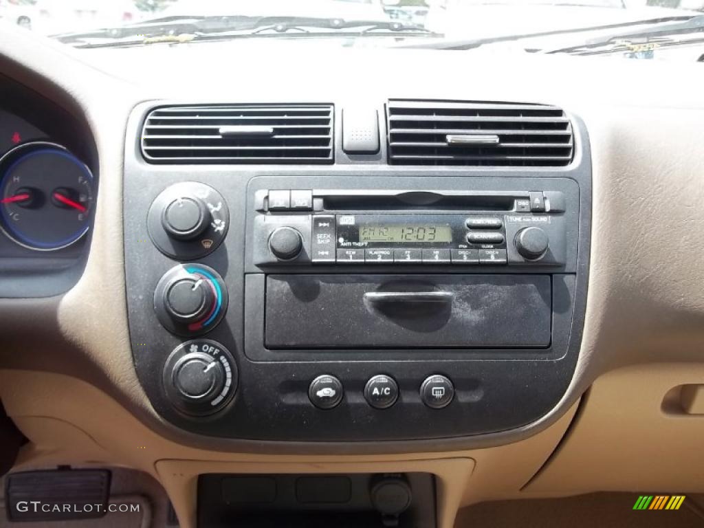 2004 Civic LX Sedan - Taffeta White / Ivory Beige photo #20