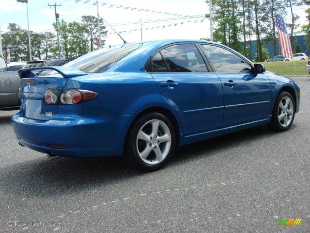 2008 MAZDA6 i Touring Hatchback - Bright Island Blue / Black photo #5