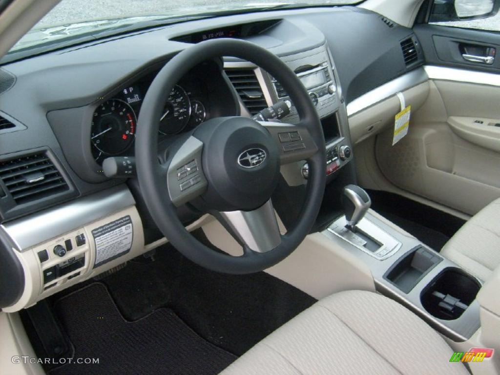 Warm Ivory Interior 2011 Subaru Outback 2.5i Wagon Photo #49078958