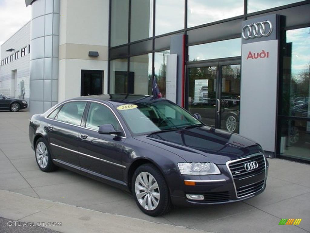 2008 A8 L 4.2 quattro - Oyster Gray Metallic / Cardamom Beige photo #1